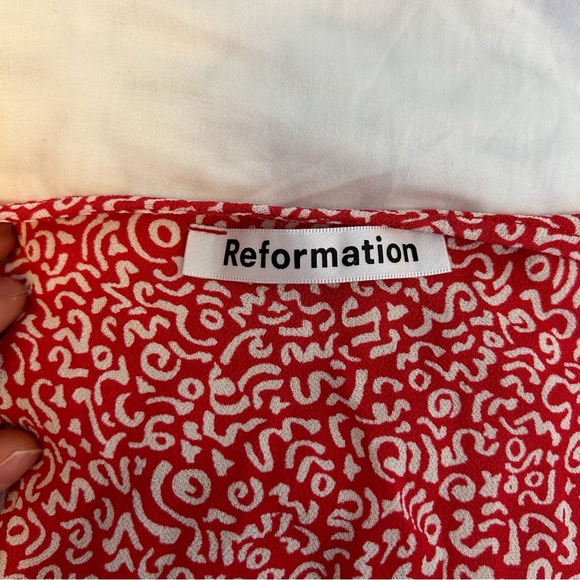 Reformation Monica viscose wrap dress sz L - Picture 9 of 9